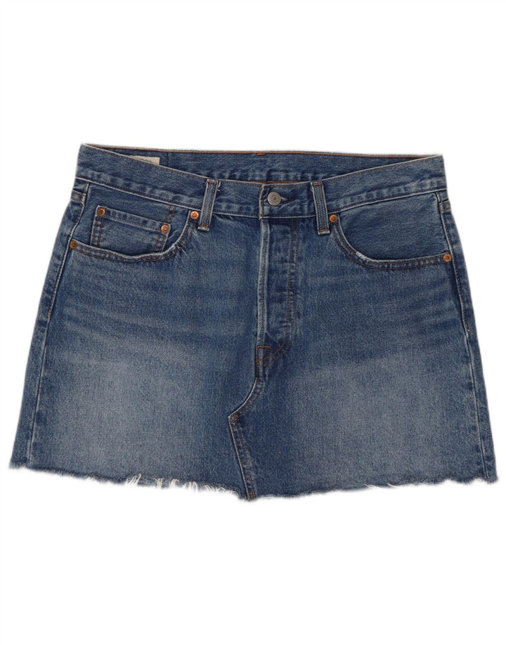 Levi's Womens Mini Denim Skirt W31 Medium Blue Cotton