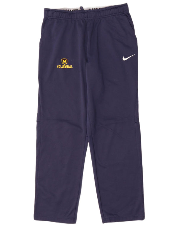 Nike Mens Michigan Tracksuit Trousers Large Navy Blue Polyester