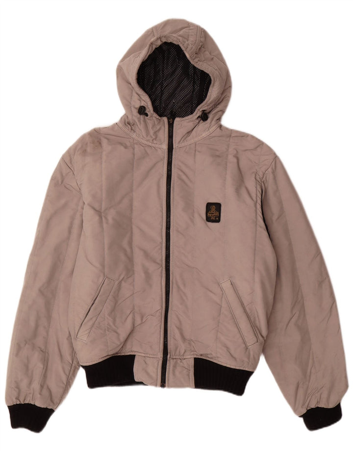 Refrigiwear Boys Hooded Bomber Jacket 13-14 Years XL Grey Polyamide