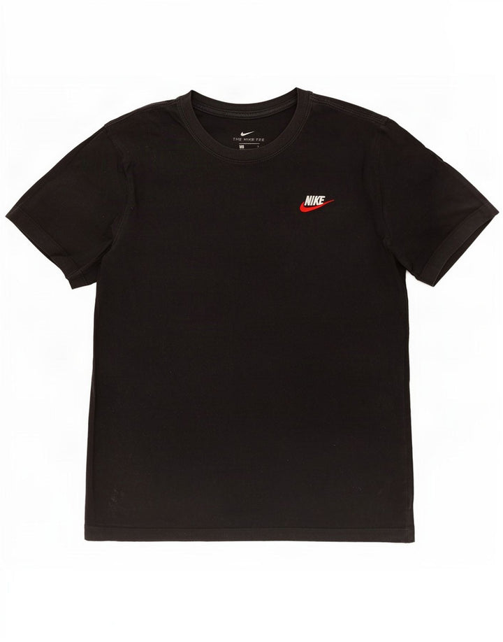 Nike Mens T-Shirt Top Medium Black Cotton