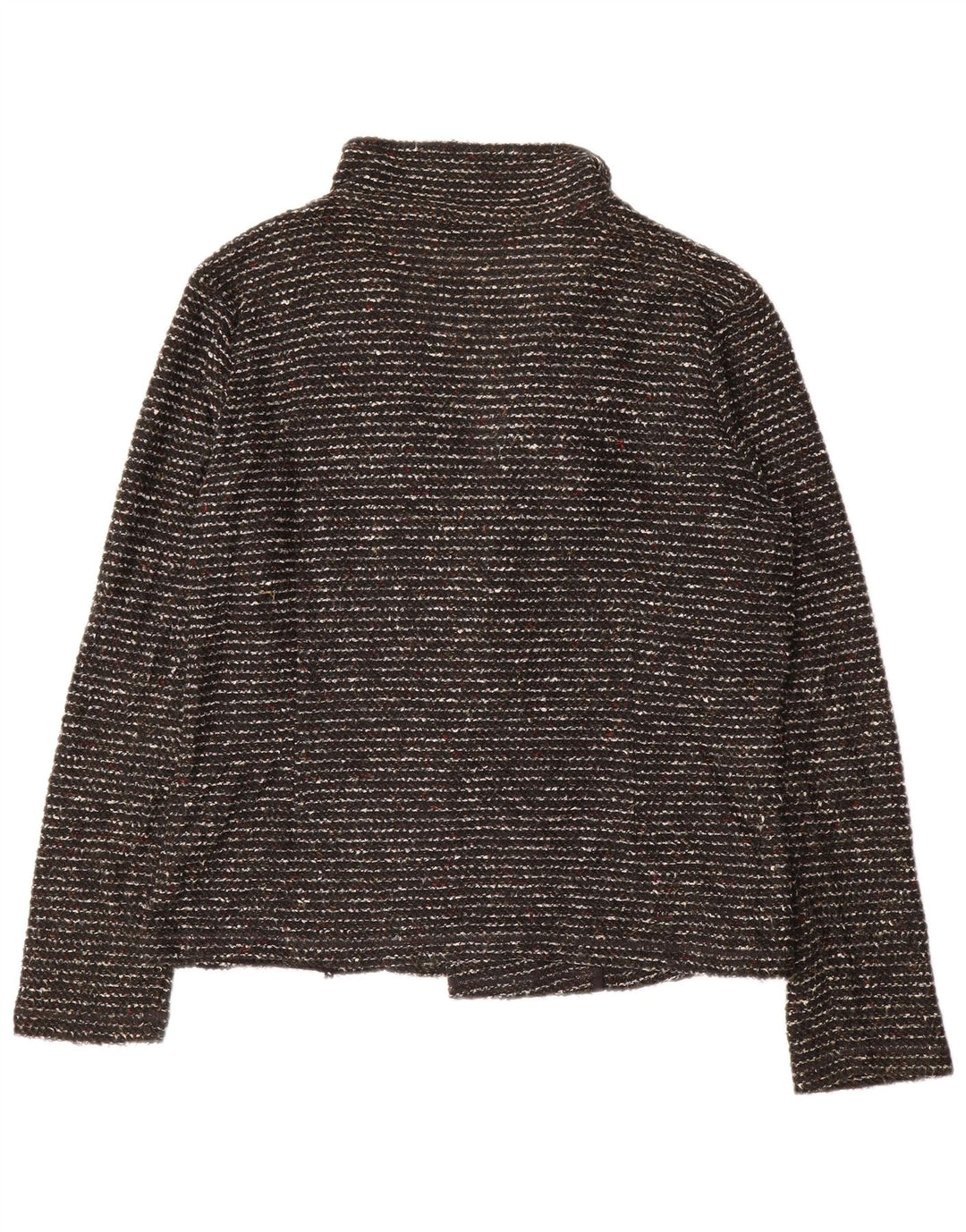 Marks & Spencer Womens Open Cardigan Sweater UK 20 2XL Black Flecked