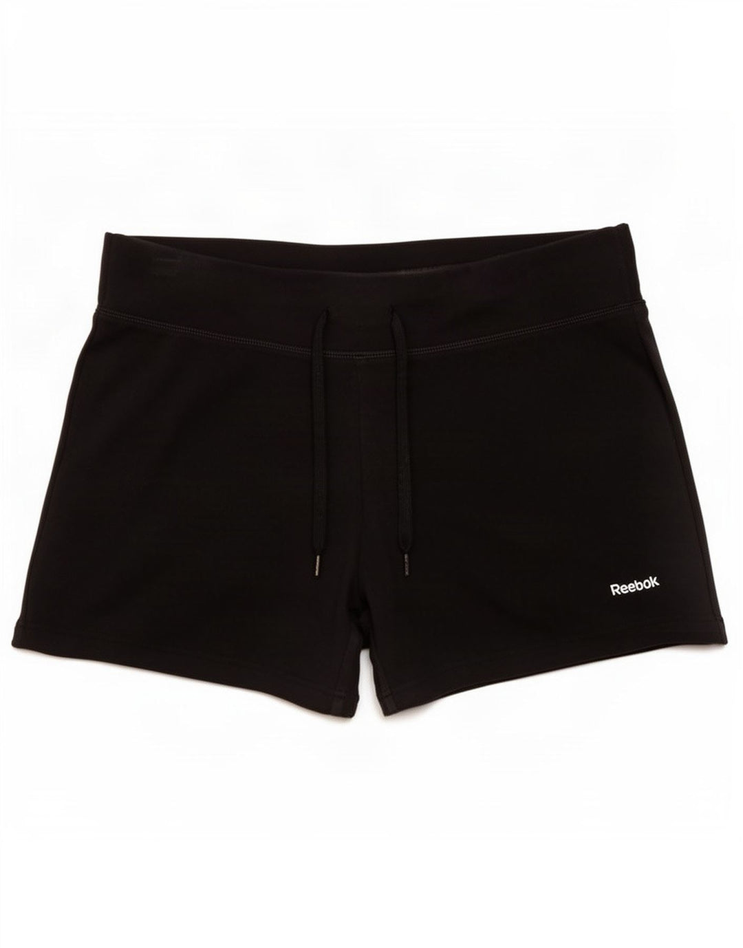 Reebok Womens Sport Shorts UK 14 Medium Black Cotton