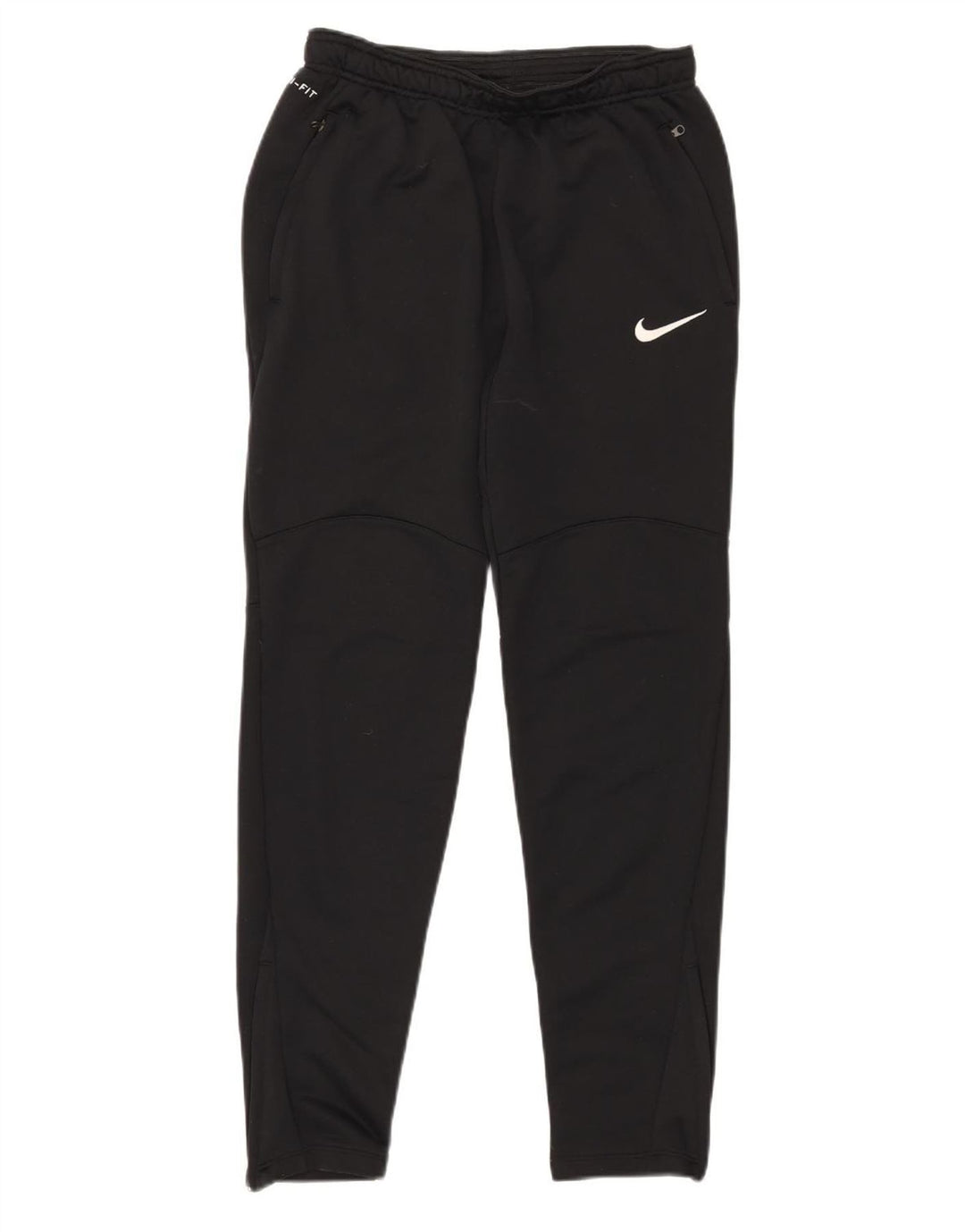 Nike Mens Dri Fit Tracksuit Trousers Joggers Small  Black Polyester