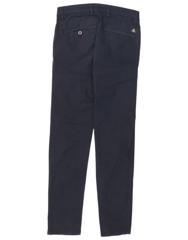Zara Mens Slim Chino Trousers EU 36 XS W29 L30 Navy Blue