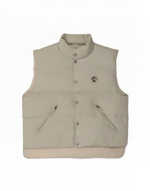 Napapijri Mens Geographic Graphic Padded Gilet UK 42 XL Beige Polyamide