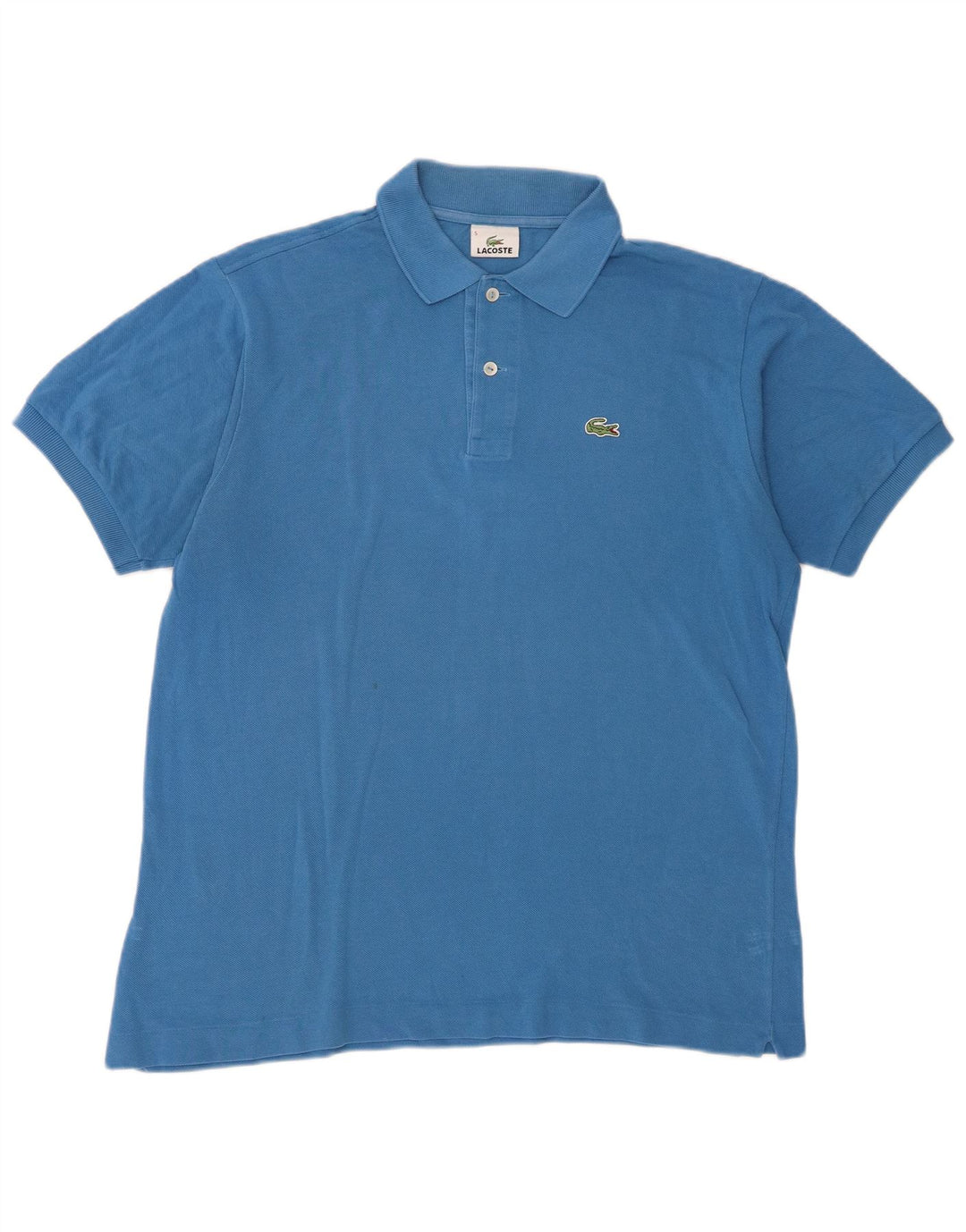 Lacoste Mens Polo Shirt Size 5 Large Blue Cotton