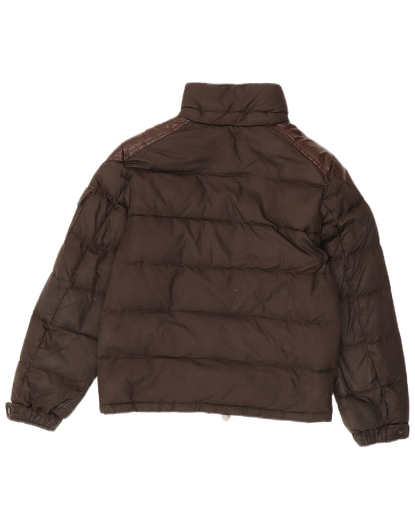 Moncler Boys Padded Jacket 11-12 Years Brown Polyester