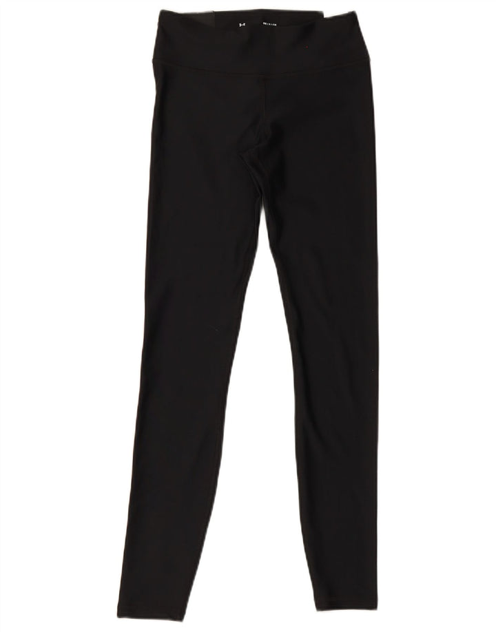 Under Armour Womens Graphic Leggings UK 8 Small  Black Polyester