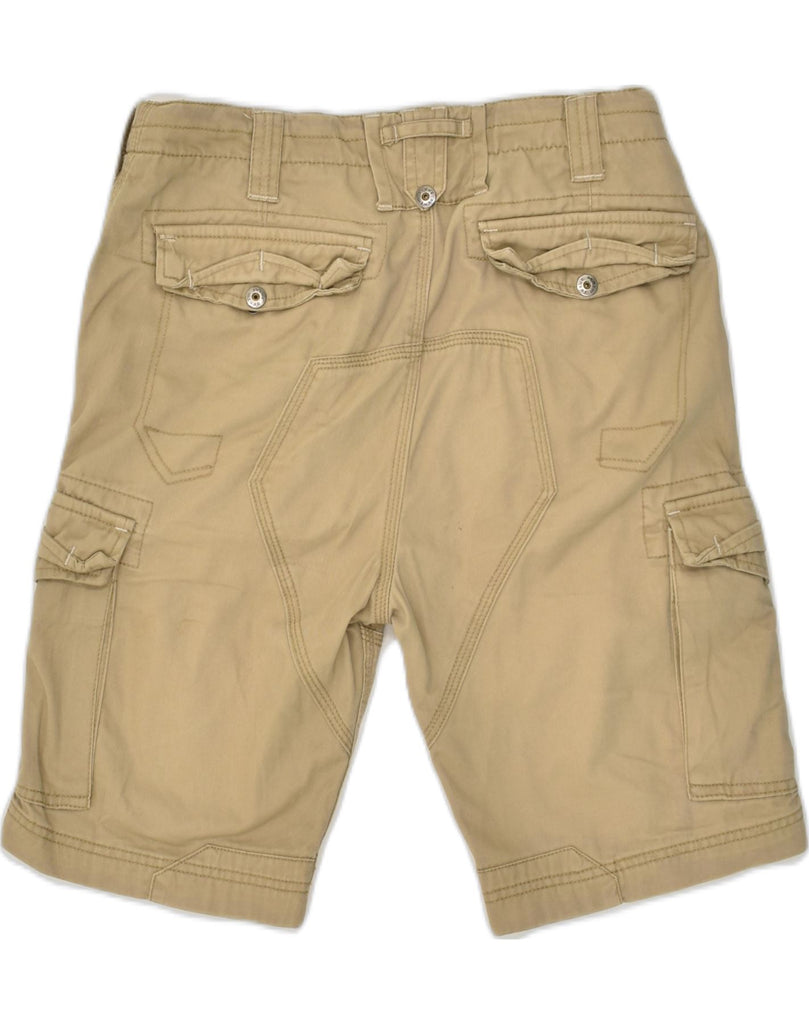 PIAZZA ITALIA Womens Cargo Shorts IT 44 Medium W28 Beige Cotton | Vintage PIAZZA ITALIA | Thrift | Second-Hand PIAZZA ITALIA | Used Clothing | Messina Hembry 