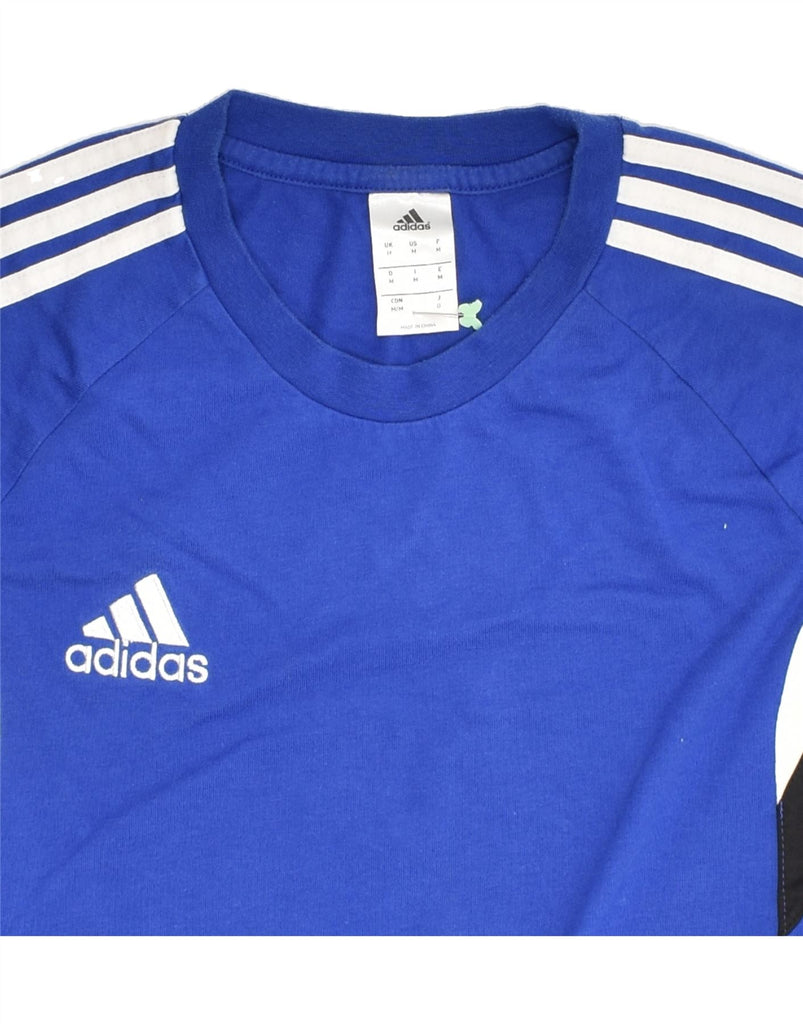 ADIDAS Mens T-Shirt Top Medium Blue Cotton | Vintage Adidas | Thrift | Second-Hand Adidas | Used Clothing | Messina Hembry 