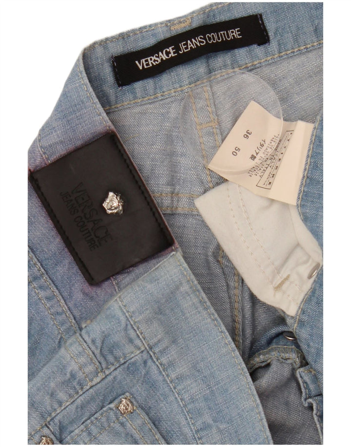 Versace Mens Straight Jeans IT 50 Large W36 L37 Blue Cotton