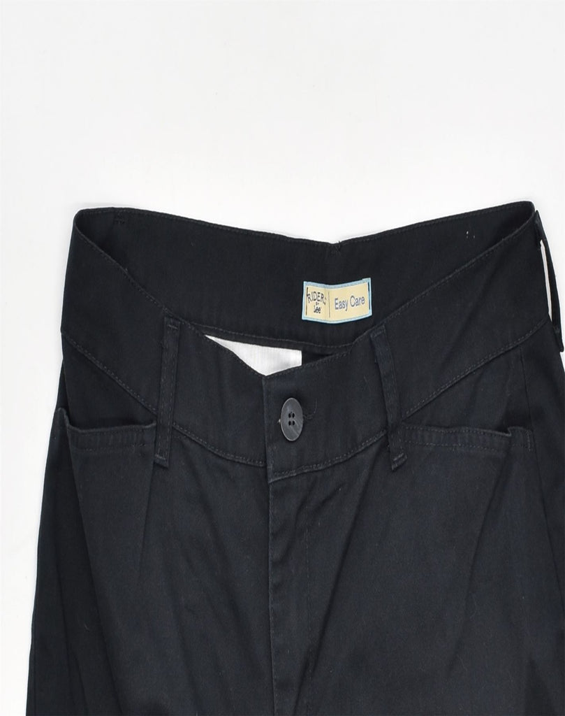 LEE Womens Riders Straight Casual Trousers US 10 Large W33 L34 Black | Vintage | Thrift | Second-Hand | Used Clothing | Messina Hembry 