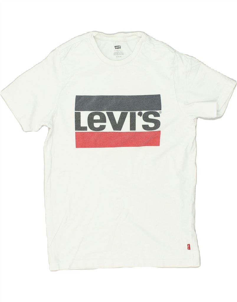 LEVI'S Mens Graphic T-Shirt Top XS White Cotton | Vintage Levi's | Thrift | Second-Hand Levi's | Used Clothing | Messina Hembry 