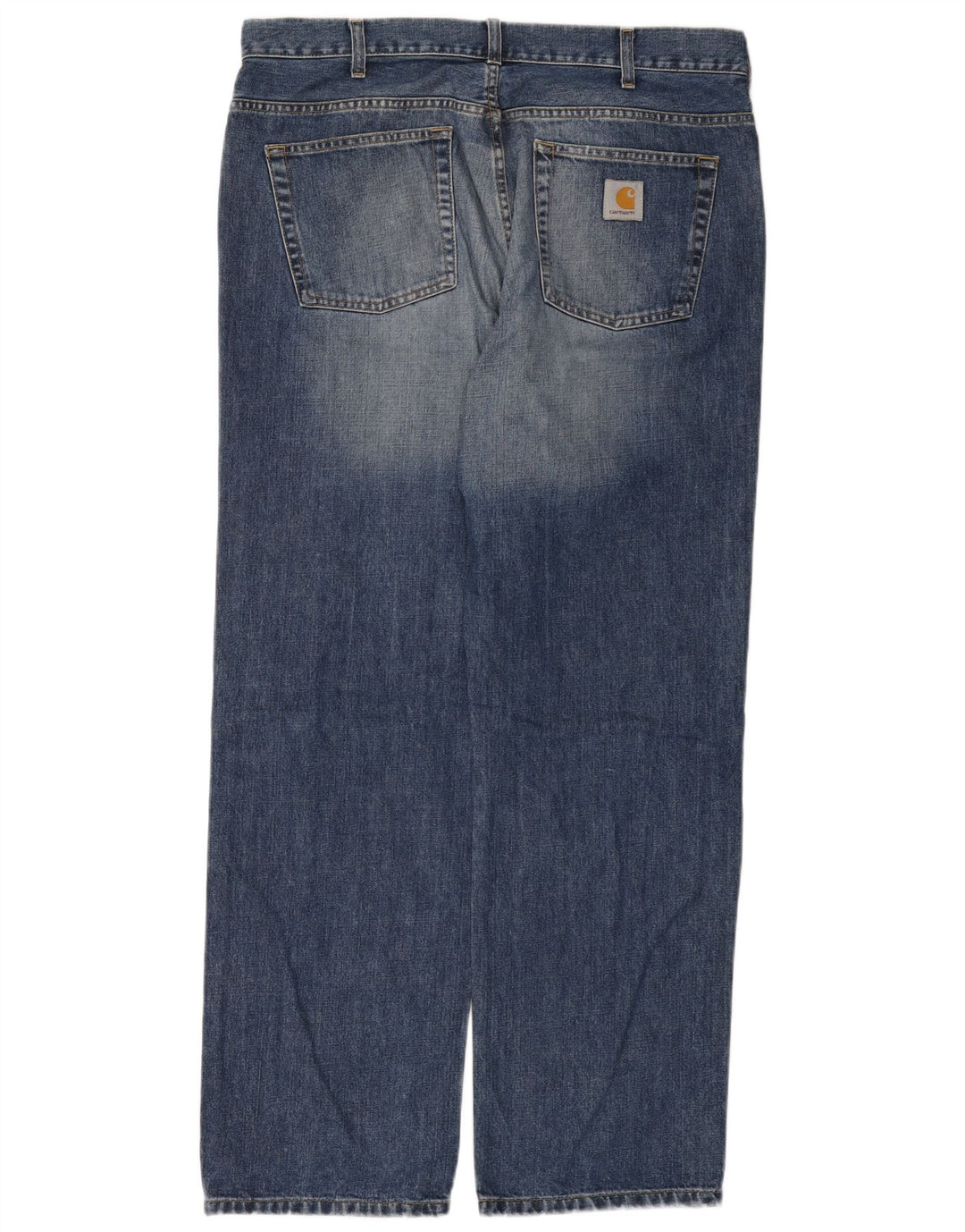 Carhartt Mens Straight Jeans W38 L32 Blue Cotton