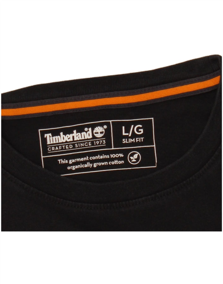 Timberland Mens Slim Fit T-Shirt Top Large Black