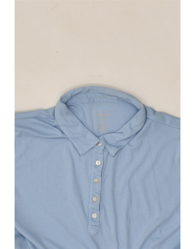 L.L.BEAN Womens Polo Shirt UK 18 XL Blue Cotton | Vintage L.L.Bean | Thrift | Second-Hand L.L.Bean | Used Clothing | Messina Hembry 