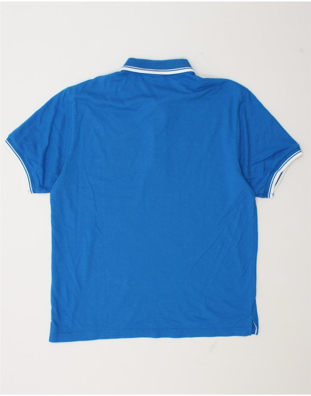 Champion Mens Graphic Polo Shirt Medium Blue Cotton