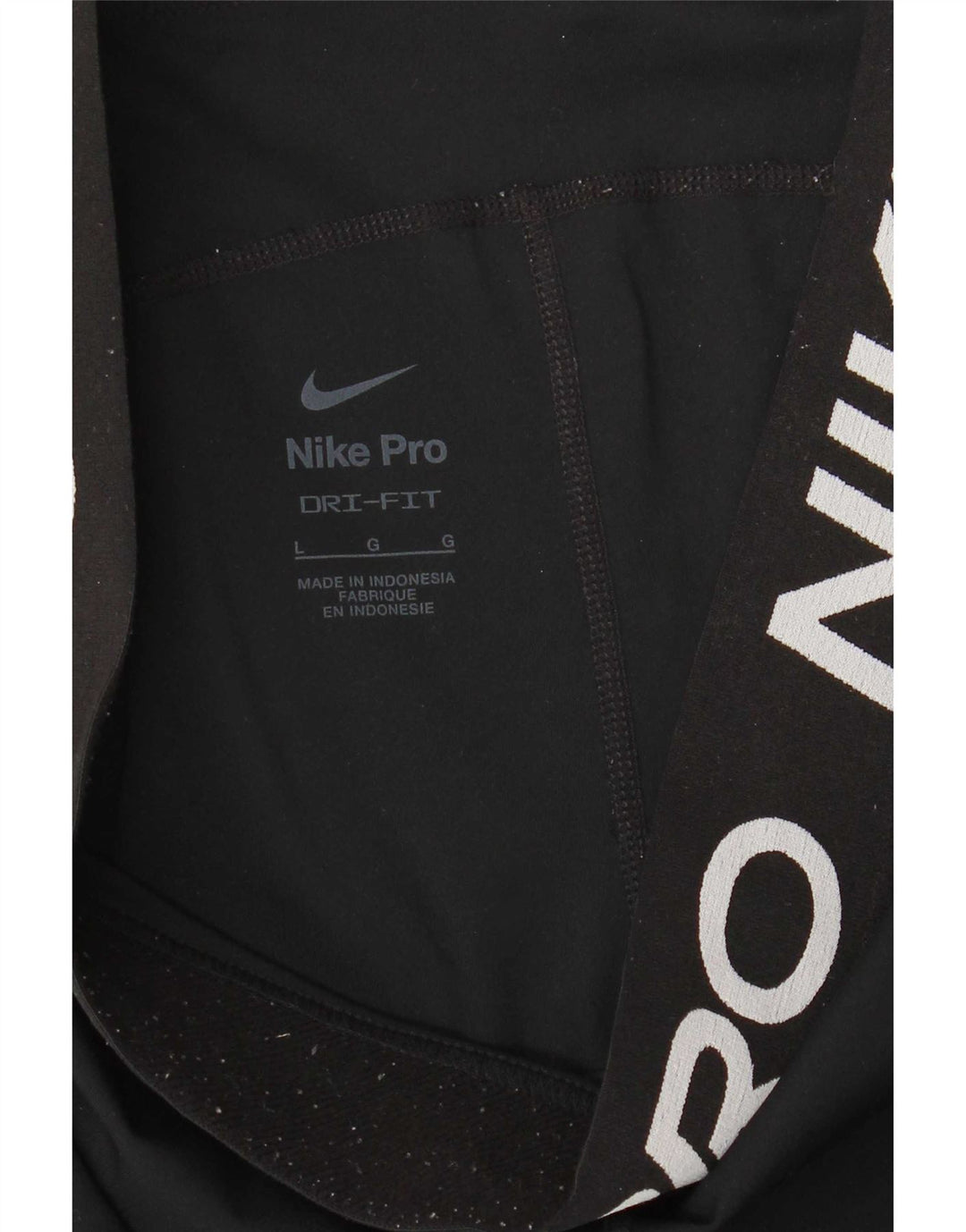 Nike Womens Dri Fit Graphic Leggings UK 14 Large Black