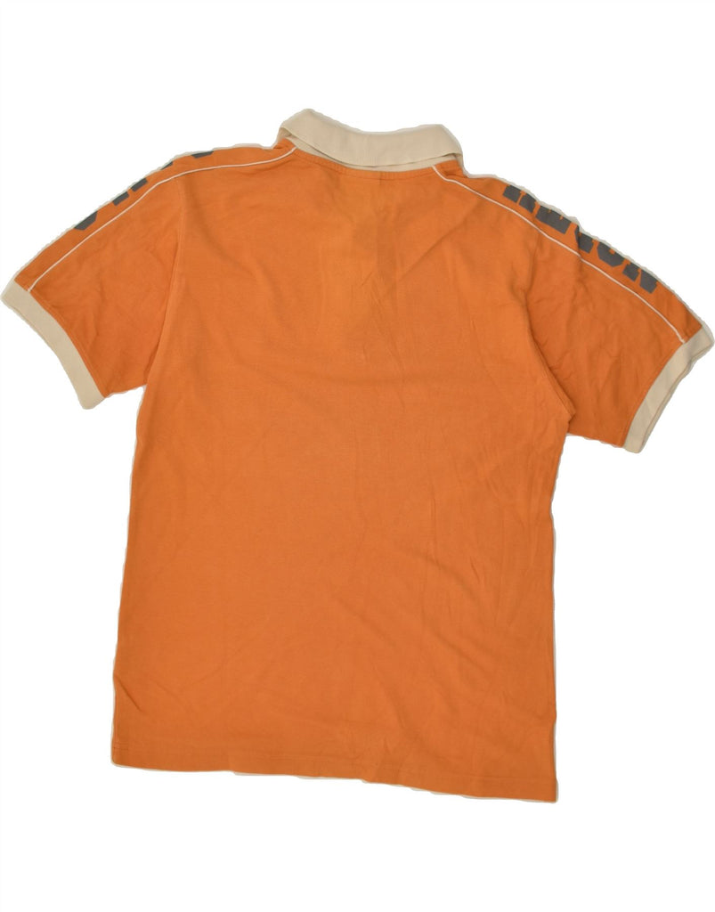 NORTH SAILS Mens Graphic Polo Shirt Large Orange Cotton | Vintage North Sails | Thrift | Second-Hand North Sails | Used Clothing | Messina Hembry 