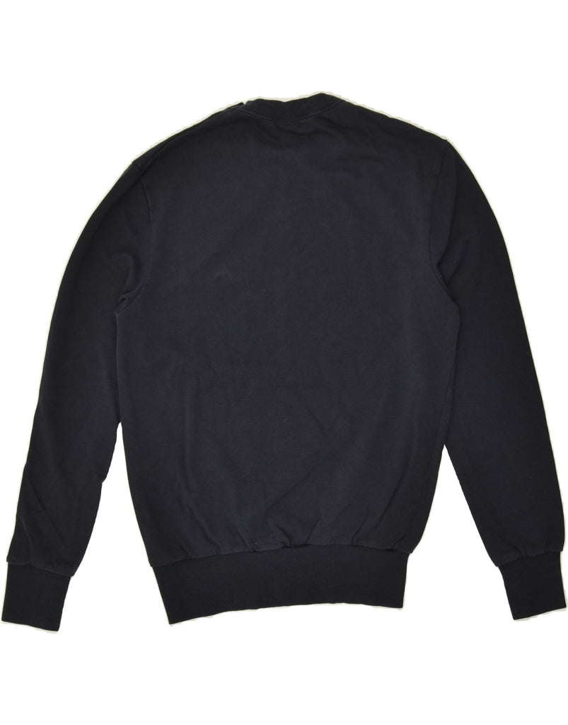 BEN SHERMAN Mens Graphic Sweatshirt Jumper Small Navy Blue Cotton | Vintage Ben Sherman | Thrift | Second-Hand Ben Sherman | Used Clothing | Messina Hembry 