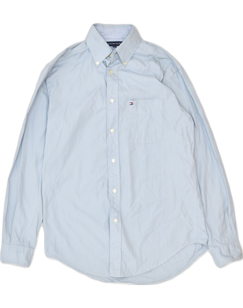 TOMMY HILFIGER Mens Shirt Small Blue Cotton | Vintage | Thrift | Second-Hand | Used Clothing | Messina Hembry 