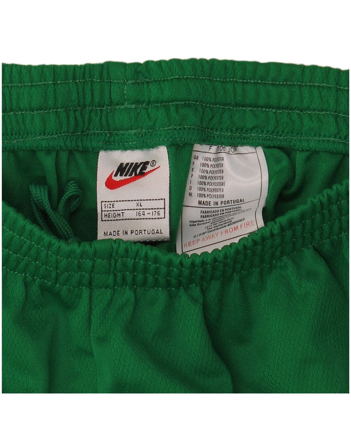 Nike Boys Sport Shorts 13-14 Years XL Green Polyester