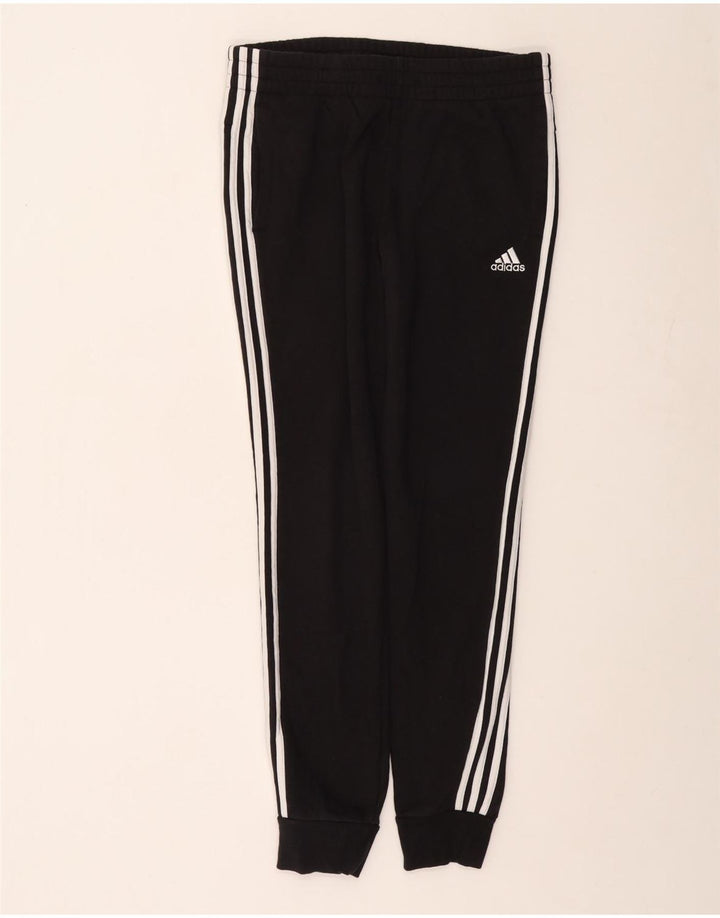 ADIDAS Womens Tracksuit Trousers Joggers UK 12/14 Medium  Black Cotton