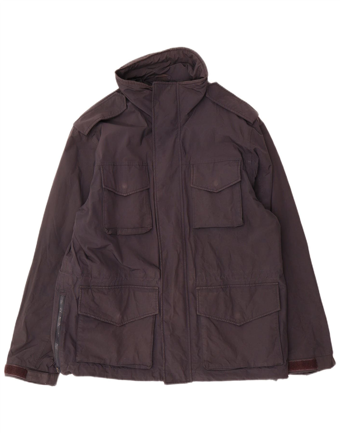 Alberto Aspesi Mens Military Jacket UK 40 Large Black Nylon