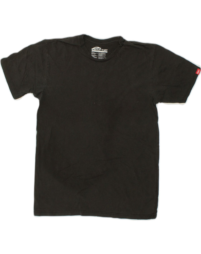 VANS Mens Slim Fit T-Shirt Top Medium Black Cotton | Vintage Vans | Thrift | Second-Hand Vans | Used Clothing | Messina Hembry 