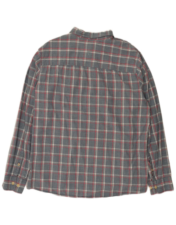 Fat Face Mens Regular Fit Shirt 2XL Grey Plaid Cotton