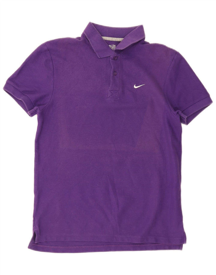 Nike Mens Polo Shirt Medium Purple Cotton