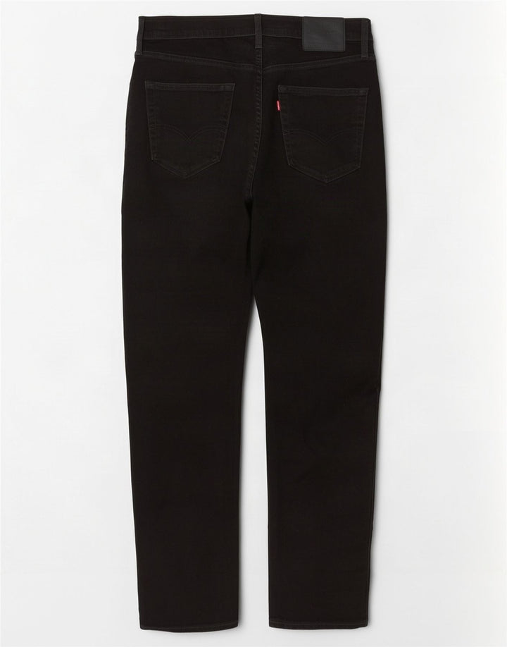 Levi's Mens 502 Tapered Jeans W30 L32 Black Cotton