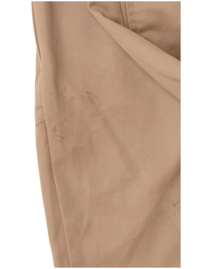DOCKERS Mens Pegged Chino Trousers W36 L30 Beige Cotton