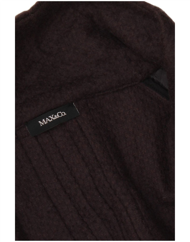 Max & Co. Womens Short Sleeve Overcoat UK 14 Medium Purple