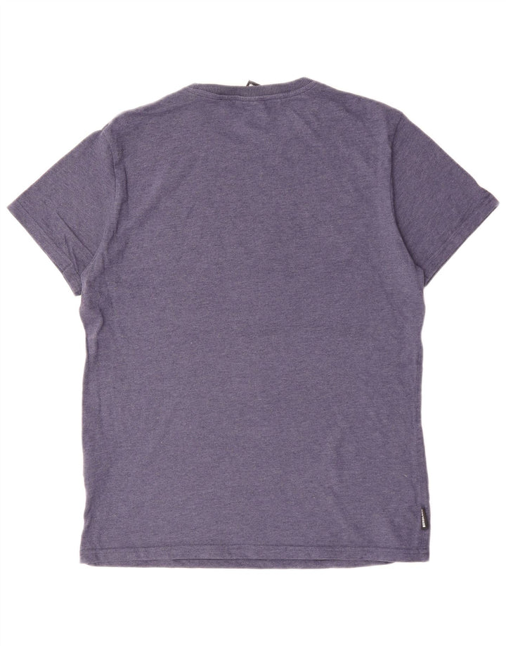 SUPERDRY Mens Graphic T-Shirt Top XL Blue Cotton