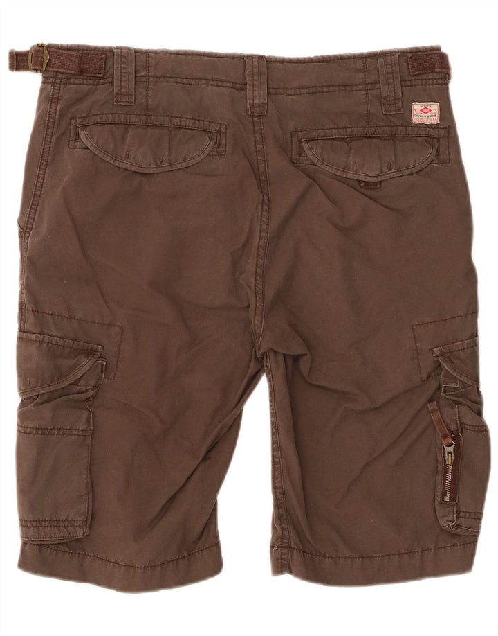 Scotch & Soda Mens Cargo Shorts W31 Medium Brown Cotton