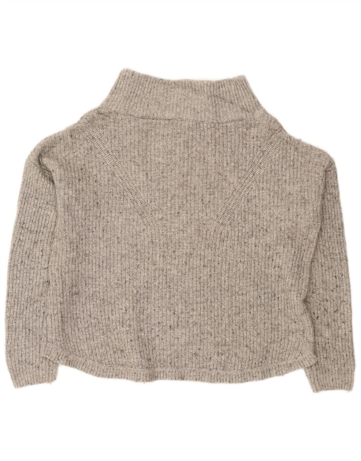 FRENCH CONNECTION Womens Turtle Neck Jumper Sweater UK 14 Medium Grey