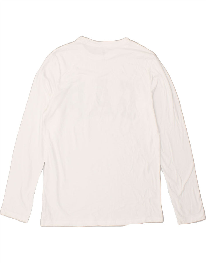 GAP Boys Graphic Top Long Sleeve 10-11 Years XL White Vintage Gap and Second-Hand Gap from Messina Hembry 