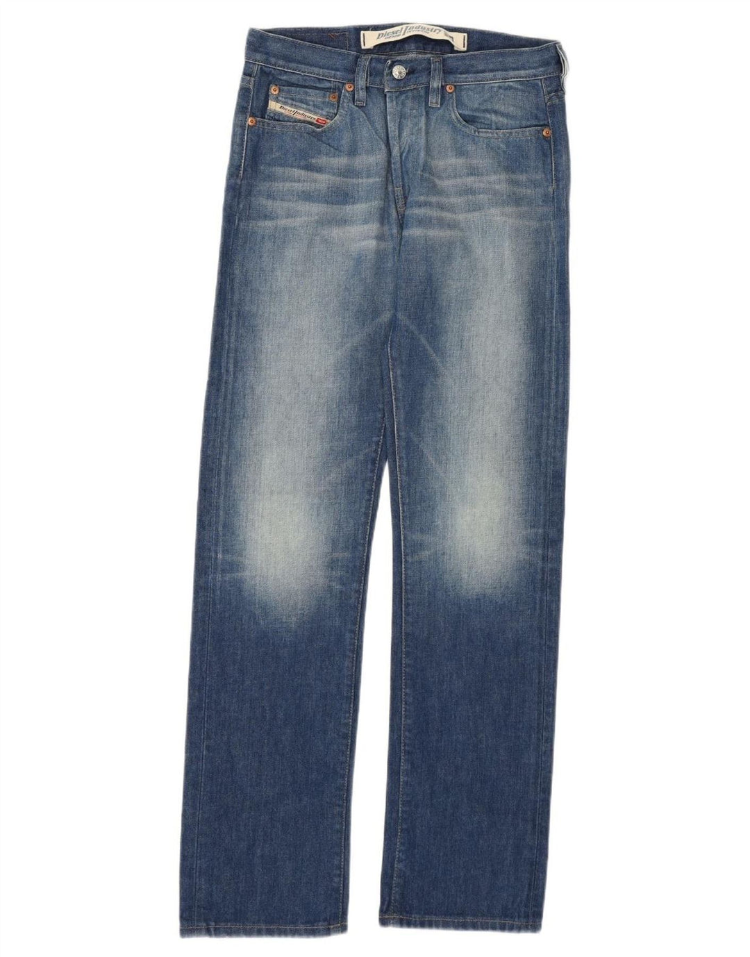 Diesel Womens Straight Jeans W28 L32 Blue Cotton