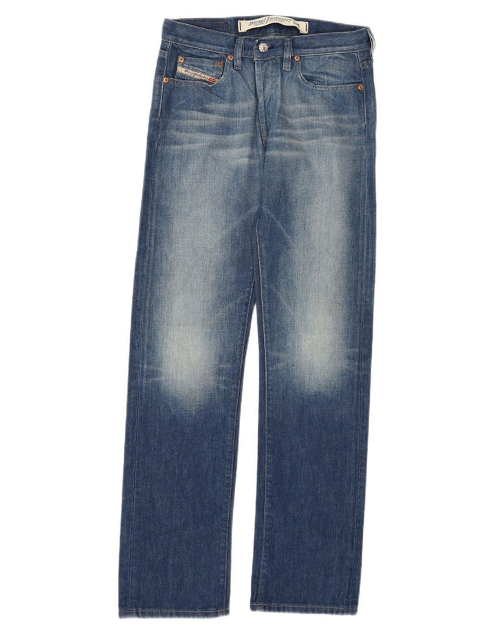 Diesel Womens Straight Jeans W28 L32 Blue Cotton