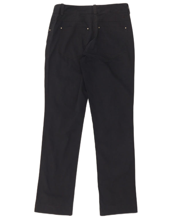 Nike Womens Dri Fit Straight Casual Trousers UK 10 Small W30 L31 Navy Blue