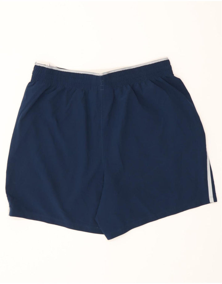 Under Armour Womens Sport Shorts UK 16 Large Navy Blue Polyester