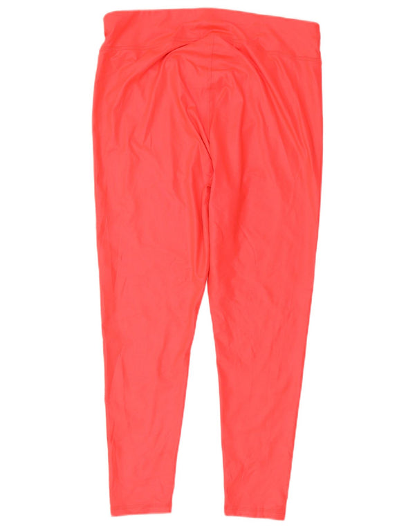 Puma Womens Capri Leggings UK 16 Large Red Polyester