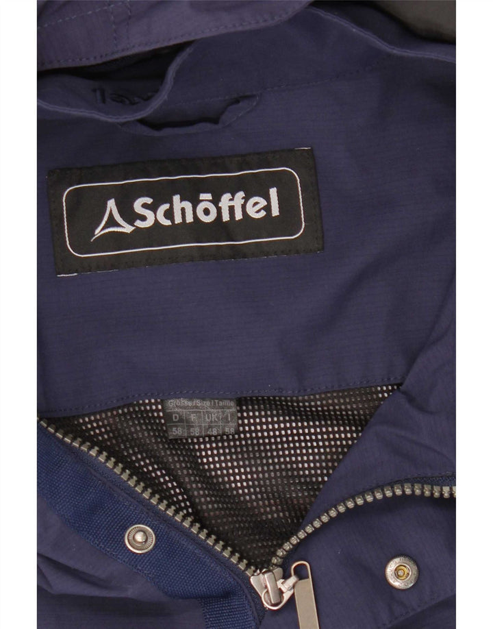 Schoffel Mens Hooded Utility Jacket UK 48 4XL Navy Blue