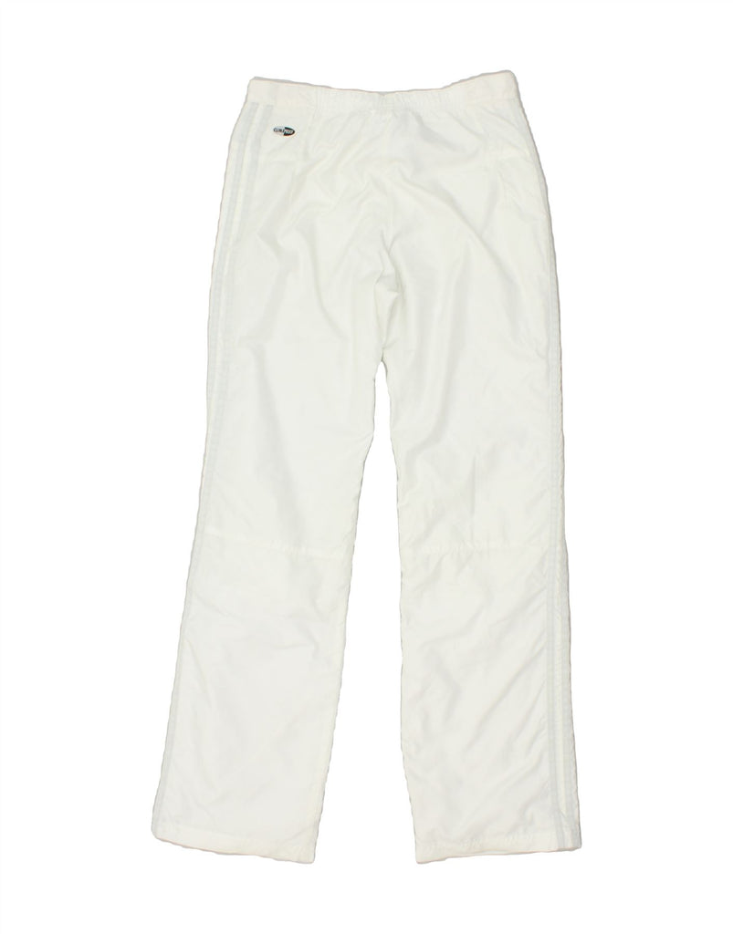 ADIDAS Womens Clima Proof Tracksuit Trousers UK 8 Small  White Polyester Vintage Adidas and Second-Hand Adidas from Messina Hembry 