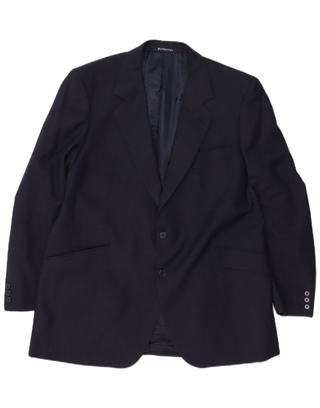 BURBERRYS Mens 2 Button Blazer Jacket UK 40 Large Navy Blue