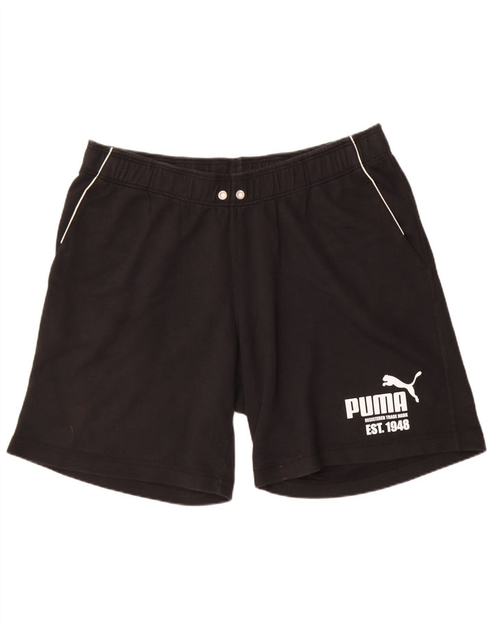 Puma Mens Graphic Sport Shorts 2XL  Black Cotton