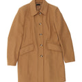 BENETTON Womens Overcoat UK 14 Large Brown Wool Vintage Benetton and Second-Hand Benetton from Messina Hembry 