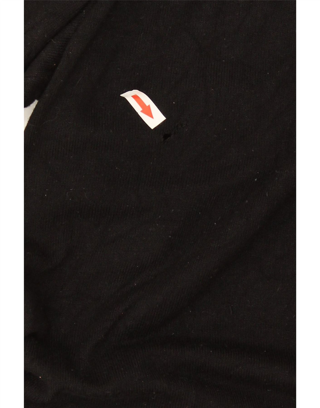 Marks & Spencer Womens Zip Neck Jumper Sweater UK 16 Large Black Viscose