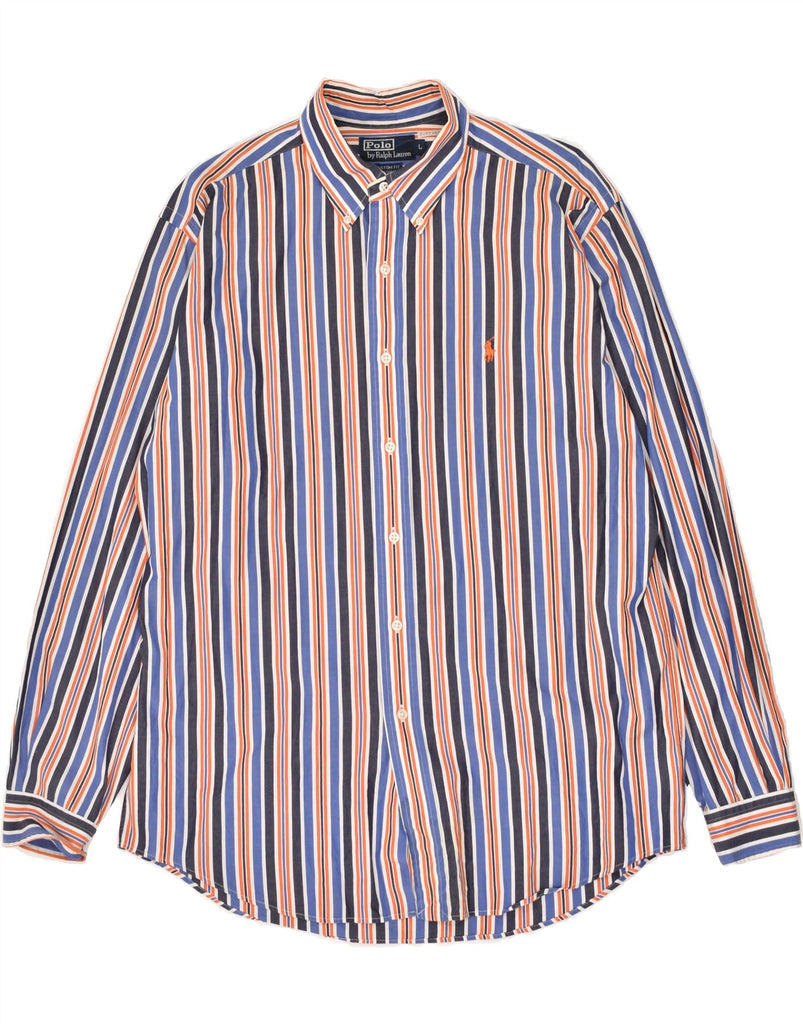 POLO RALPH LAUREN Mens Shirt Large Multicoloured Striped Cotton | Vintage Polo Ralph Lauren | Thrift | Second-Hand Polo Ralph Lauren | Used Clothing | Messina Hembry 